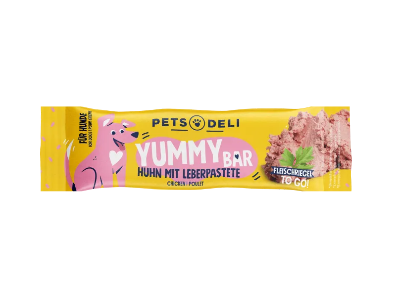 Pets Deli Yummy Bar Snack Yummy Bar Huhn mit Leberpastete 25g